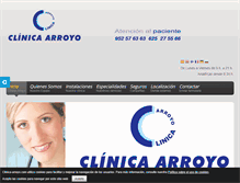 Tablet Screenshot of clinica-arroyo.com